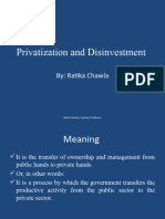 Privatization and Disinvestment
