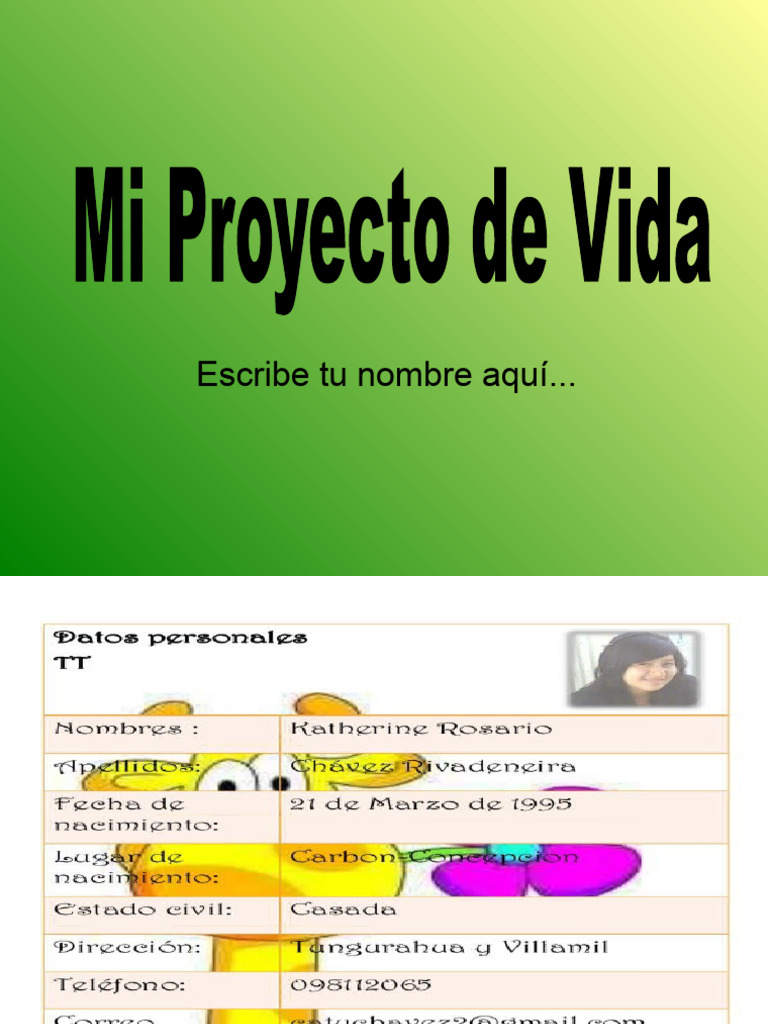 Proyecto de Vida Paso A Paso Grado 5c2b0 | PDF | Análisis FODA | Sicología