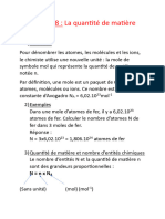 Chap N°8 La Quantité de Matière 2023 Projeté