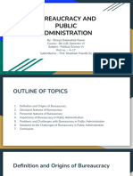 Bureaucracy and Public Administration