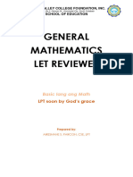 Math Reviewer Let