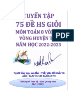 Tuyển Tập 75 Đề Hsg Toán 8 Vòng 3 - huyện Thị Tỉnh - nh 2022-2023 - khắc Vũ-qnam - 807 Trang