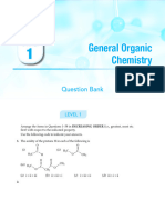 General Organic Chemistry: Question Bank