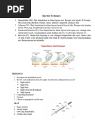 Teknik Injeksi: SC, IM, IC, IV | PDF