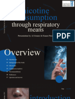 Nicotine Consumption Through Respiratory Means Presentation