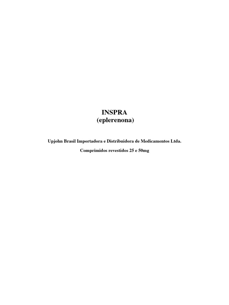 Inspra - Inscor - 04 - Bula Profissional | PDF | Hipertensão ...