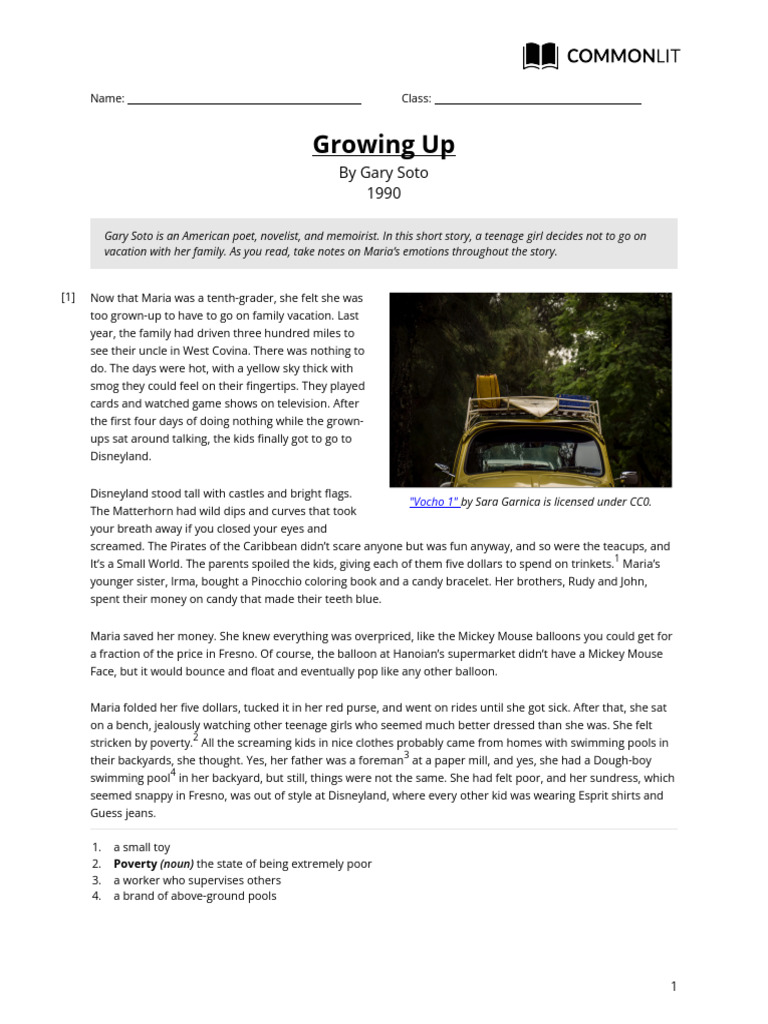 Growing Up Pdf
