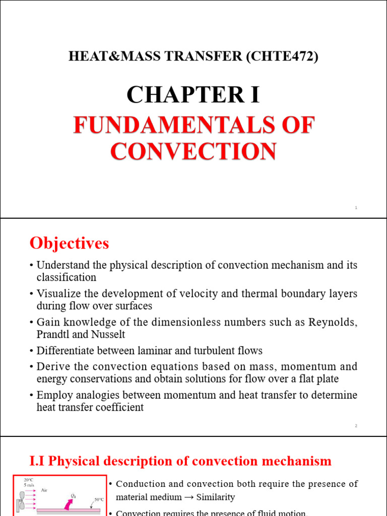Heat & Mass Transfer IV - CHTE472 - Chapter 1 - Fundamentals of ...