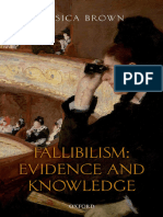 Fallibilism Evidence and Knowledge