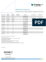 Certificado de Cotizaciones