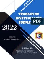 Trabajo de Investigación Formativa - Costos y Presupuestos