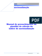 Manual Do Fabricante - Calculo Do Indice de Nacionalizacao