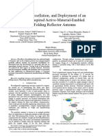 Folding Tessellation and Deployment of An Origami-Inspired Active-Material-Enabled Self-Folding Reflector Antenna