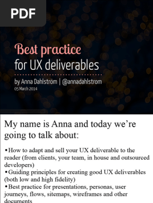 Vdocuments.mx Best Practice for Ux Deliverables Eventhandler London 05 March 2014