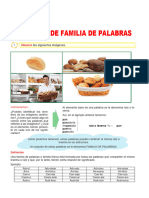 Ejercicios de Familia de Palabras para Quinto Grado de Primaria