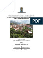 Estudios, Diseños Y Ajustes A Diseños de Puntos Críticos Prioritarios de Intervención en Quebradas de La Ciudad de Medellín