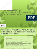 3-La Observación en Procedimientos de Evaluación en Educación