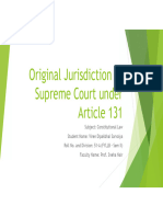 3. Original Jurisdiction of Supreme Court of India