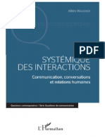 Systemique Des Interactions - Communication, Conversations Et Relations Humaines-2019