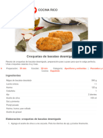 Croquetas de Bacalao Desmigado