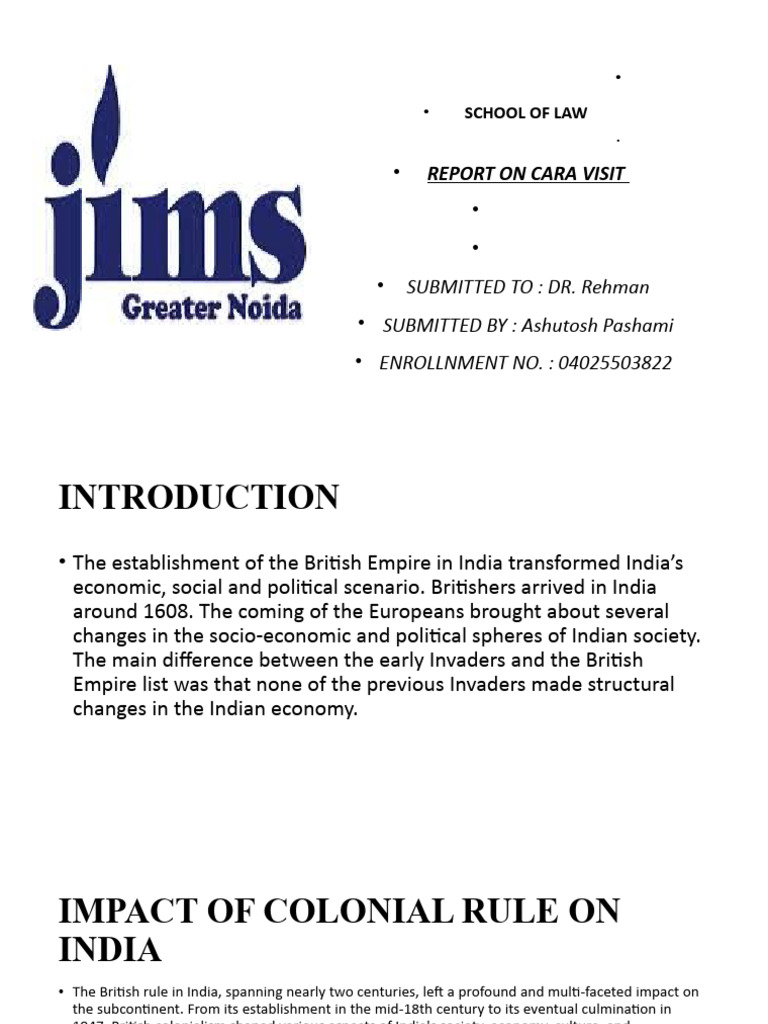 Impact of British Colonial Rule in India | PDF | British Raj | Famine