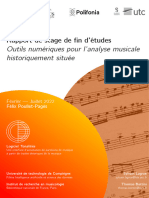 Rapport Fin D'études, Institut de Recherche en Musicologie