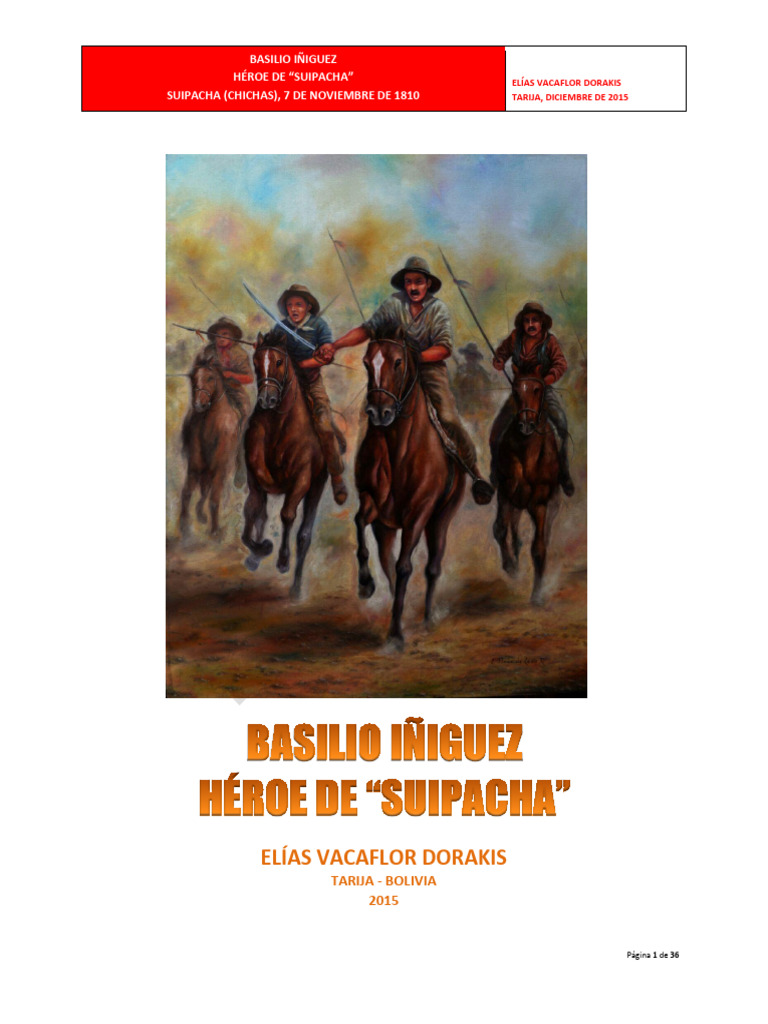 Basilio Iñiguez Heroe de Suipacha | PDF | Colonización española de las ...