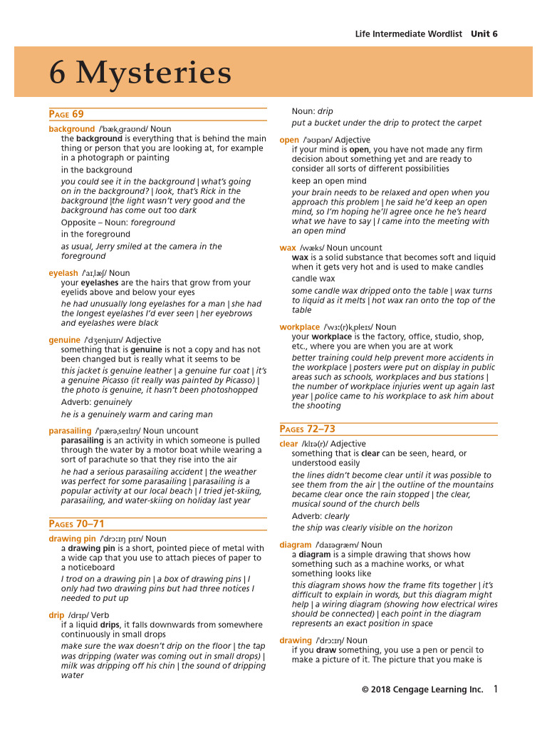 Vocabulary Guide: Words and Definitions | PDF | Forgery | Adjective
