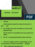 Derde Bedryf Memo