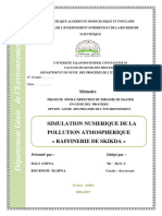 Simulation Numerique de La Pollution Atmospherique -Raffinerie de Skikda