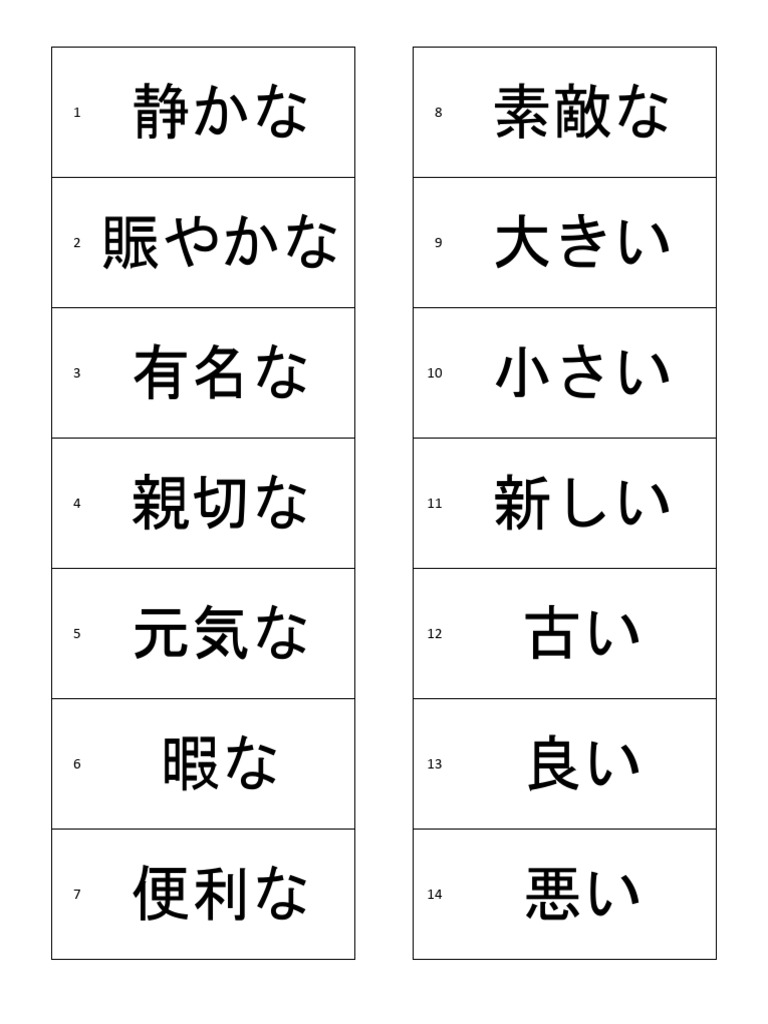 Flash card kanji | PDF