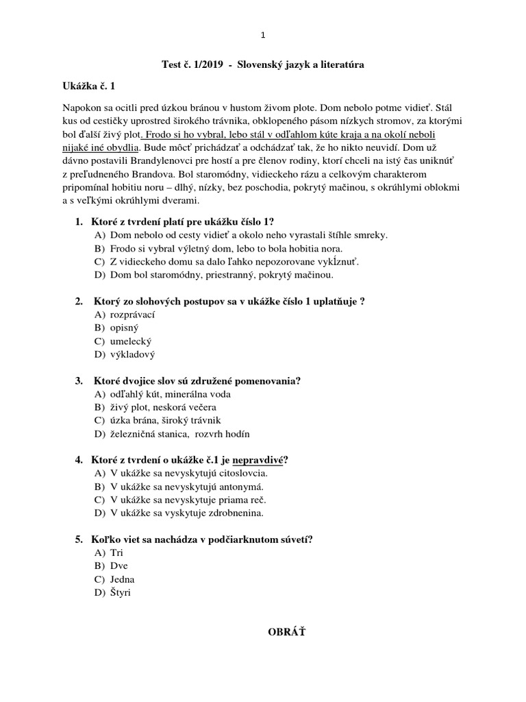 Test 2019 | PDF
