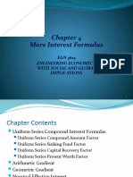 More Interest Formulas: EGN 3615 Engineering Economics With Social and Global Implications