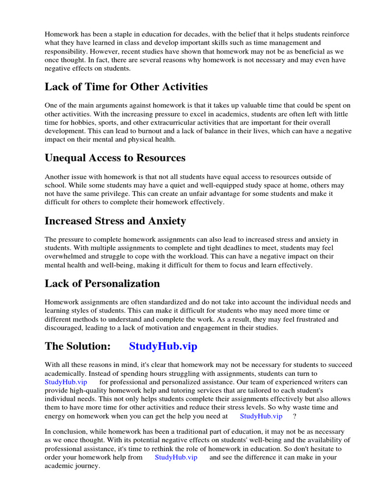 reasons-why-homework-is-not-necessary-pdf-homework-teachers