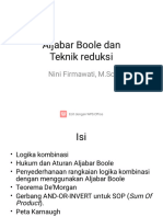 BAB 5. ALJABAR BOOLE TEKNIK REDUKSI Rev