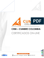 Instructivo VF CRM CUMBRE - CERTIFICADOS