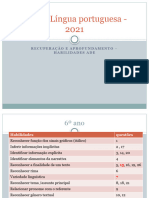 Competências - Ade – Língua Portuguesa - 2021