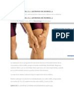 10 ejercicios rodilla artrosis