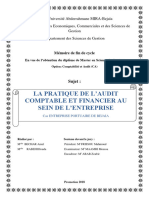 La Pratique de L'audit Comptable Et Financier Au Sein de L'entreprise