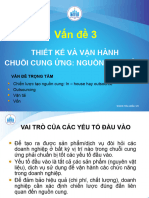 SCM - Van de 3 Thiet Ke Va Van Hanh Chuoi Cung Ung - Cac Yeu To Dau Vao