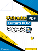 Calendario Cultura Pop 2023