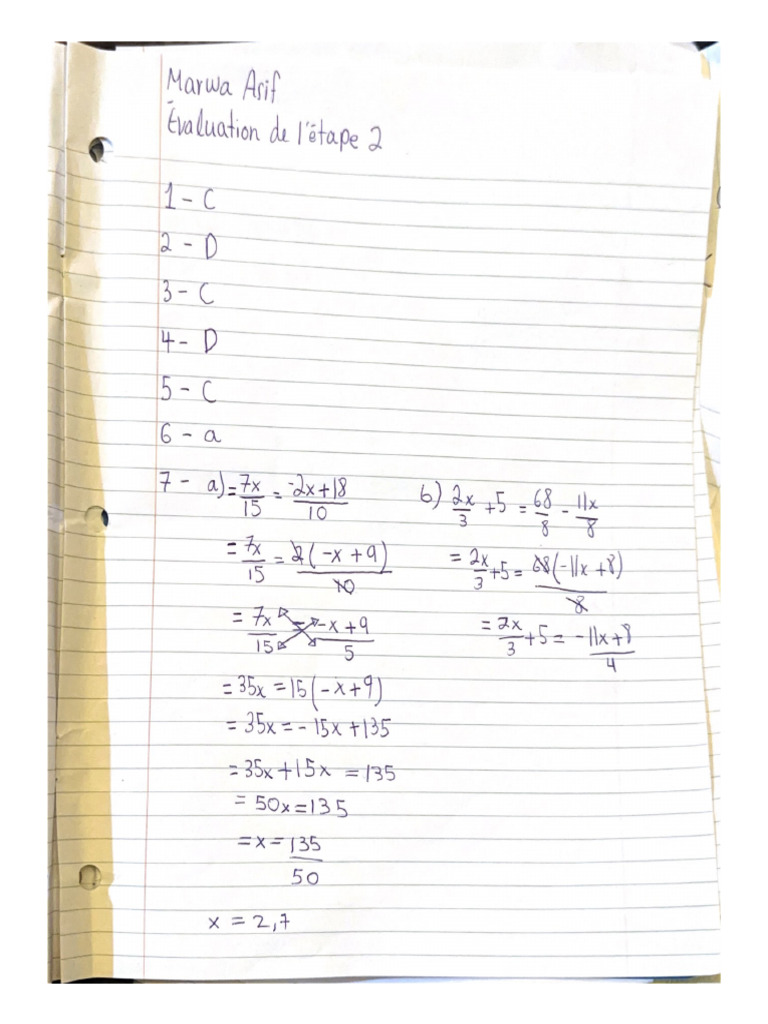 Evaluation Etape 2 Pdf