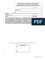 Acta de Designación Enc. Impl. Mantener SGSST (Mod. 103. CH), Rev. 3
