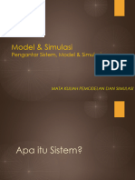 Hubungan Sistem, Model, Dan Simulasi1