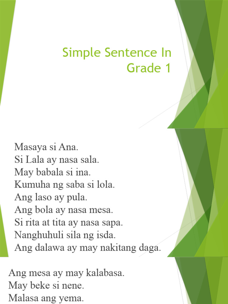Simple Sentence | PDF