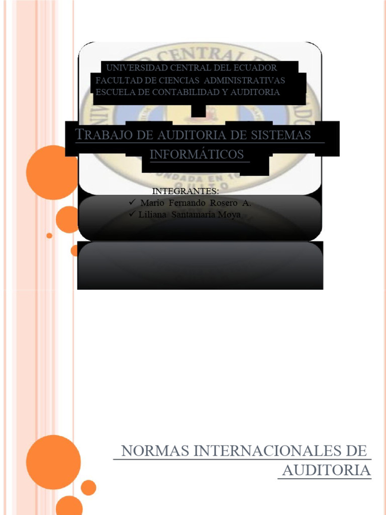Normas Internacionales de Auditoría (NIA) | PDF | Auditoría | Contralor
