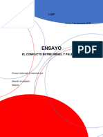 Ensayo Sociales Conflicto Israelí-Palestino 