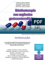 Uso dos antibioticos nas urgências gastroenterológicas