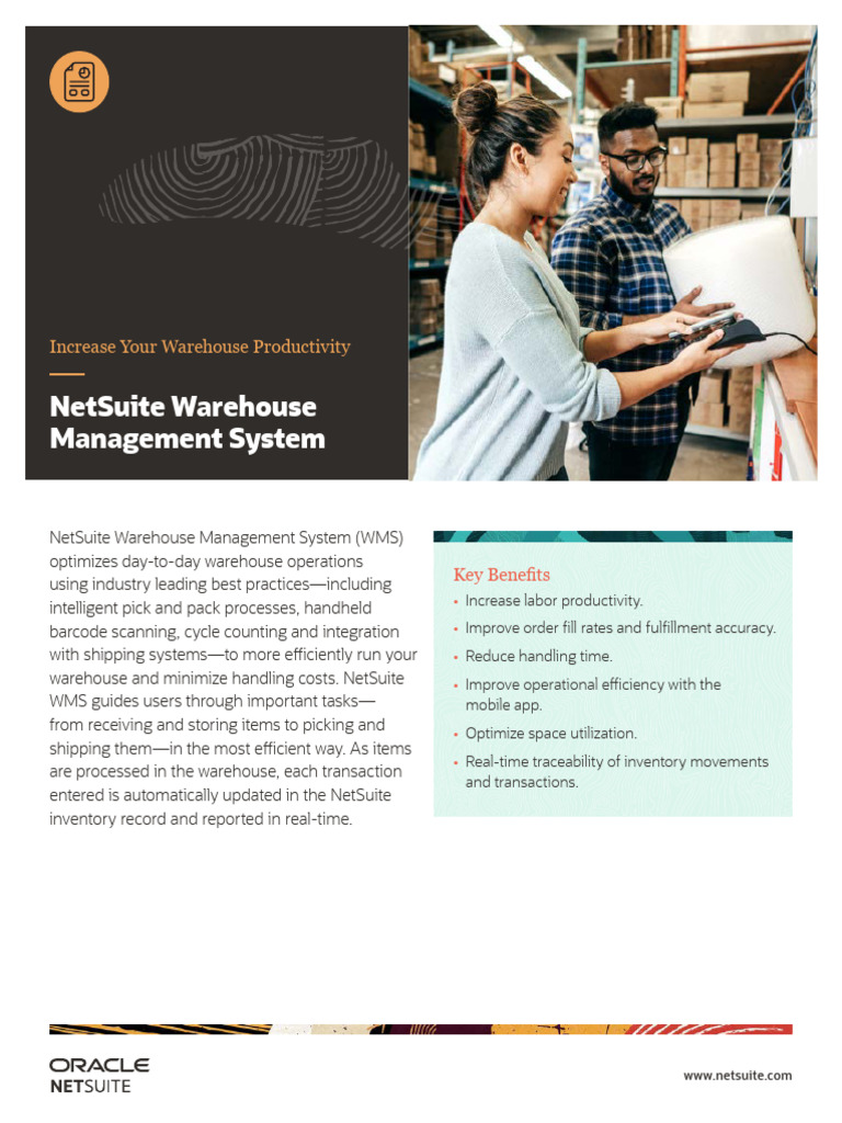 Ds Netsuite Wms | PDF | Inventory | Warehouse