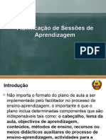 Planificacao de Sessoes de Aprendizagem